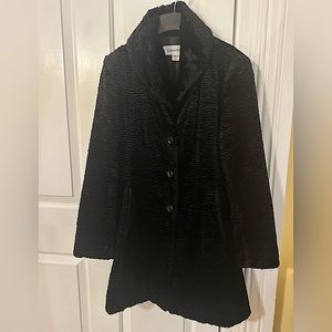 Calvin Klein Faux Fur Coat Size XS